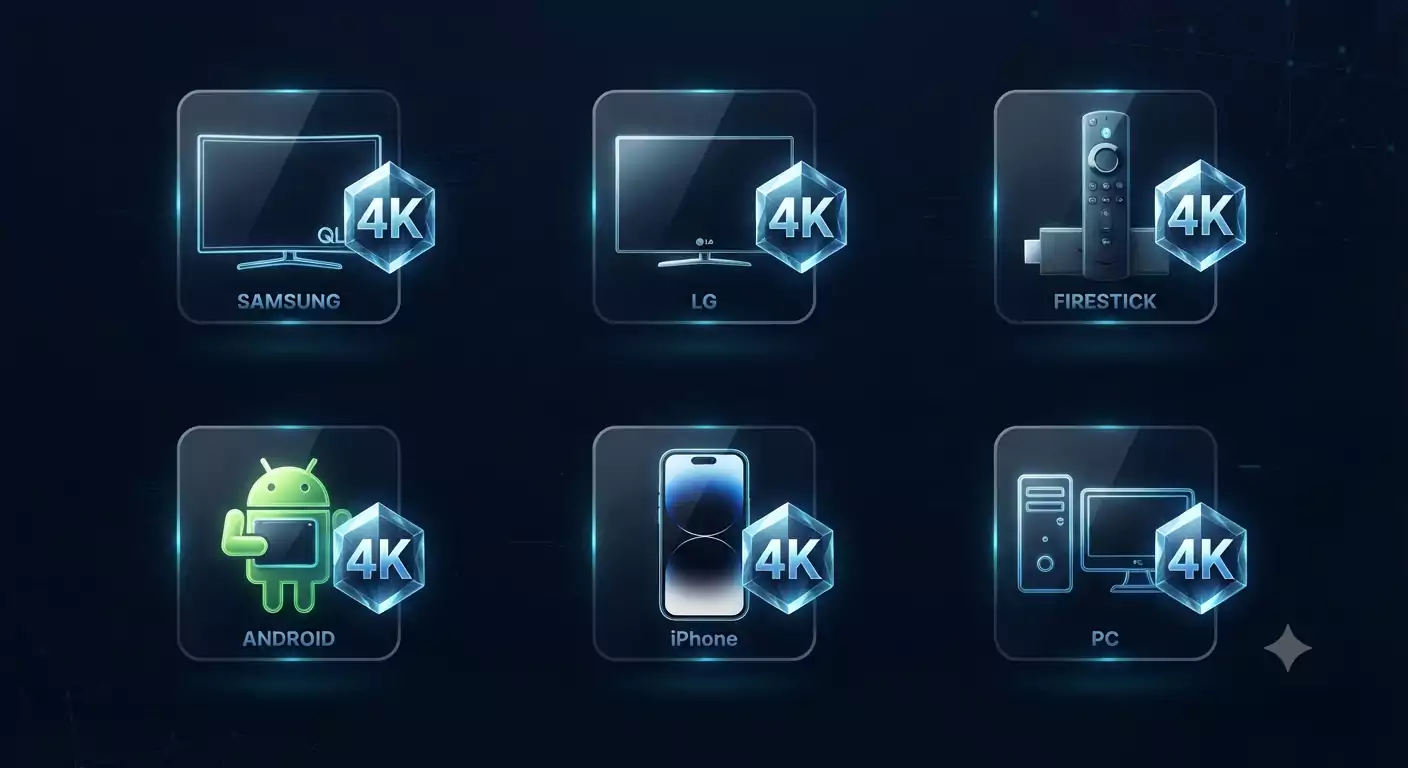 iptv with 4k compatibilite appareils